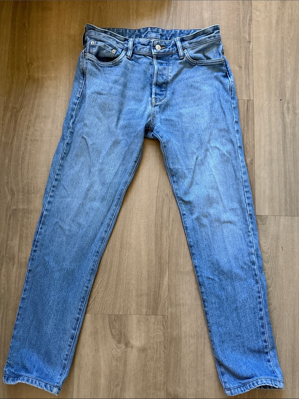 Buck mason maverick slim double dipped denim 14oz Classic Men's Blue Denim Jeans